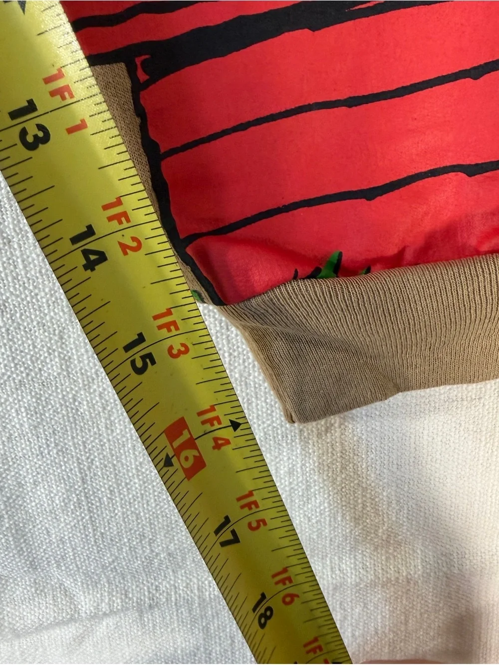 Peanuts Boys Matching Sweat outfit in Tan with Red and Yellow Accents